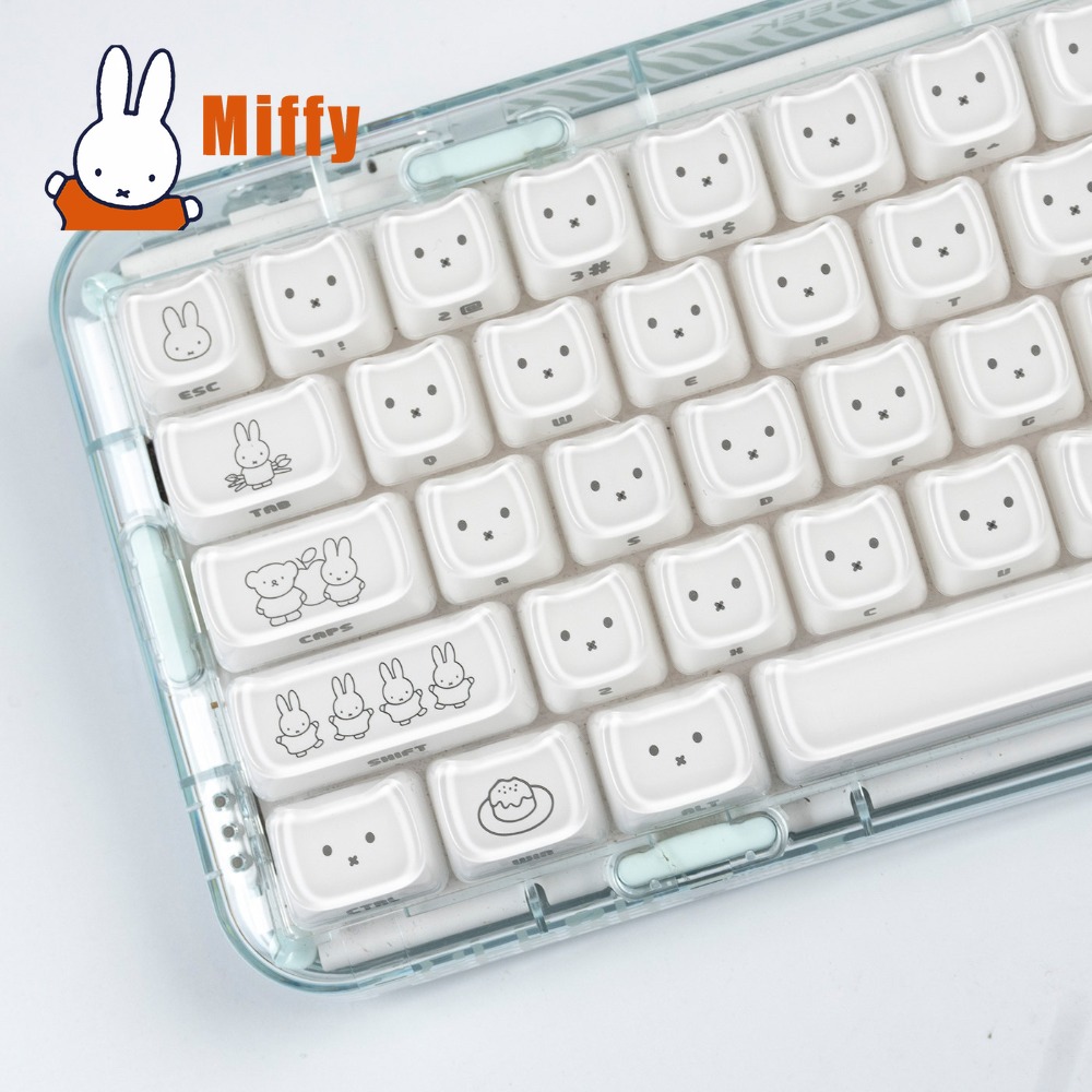Gaming Keyboard Brands - Capuchons de touches Kawaii Miffy, lapin