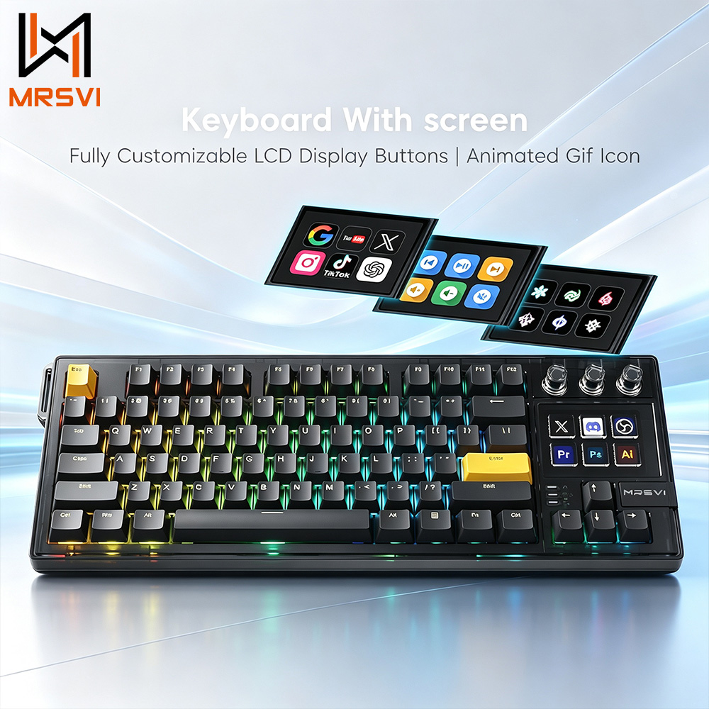 Keyboard Gaming Transparent - Clavier de jeu mécanique MRSVI K1