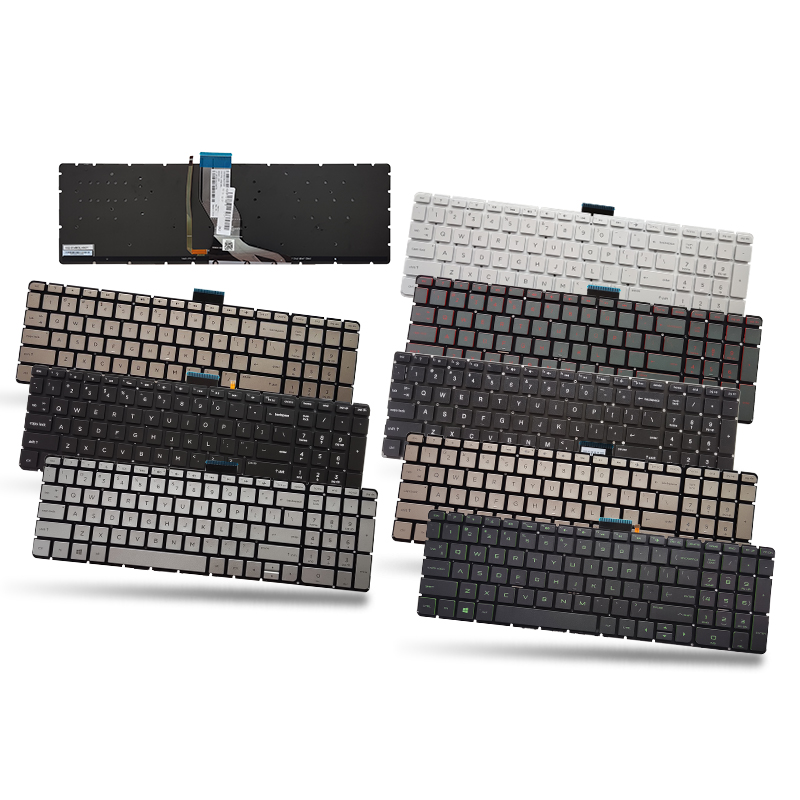 Gaming Keyboard E Yooso - Clavier américain pour HP Pavilion 15-ab500