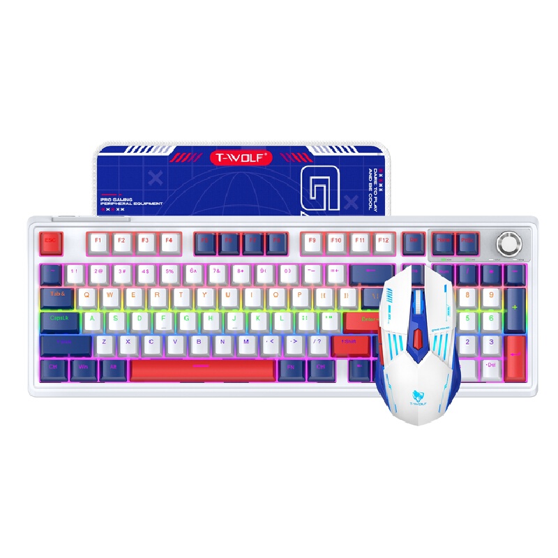 Gaming Keyboard And Mouse Combo Wireless - Ensemble clavier et souris mécaniques RGB