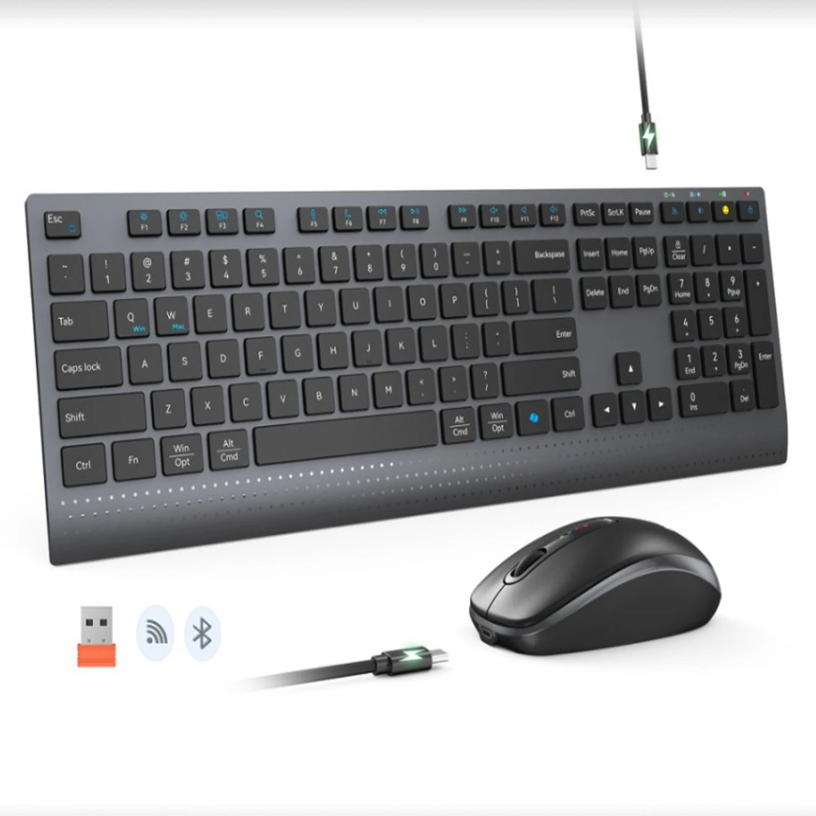 Gaming Keyboard And Mouse Combo Wireless - 2.4G Bluetooth double mode sans fil
