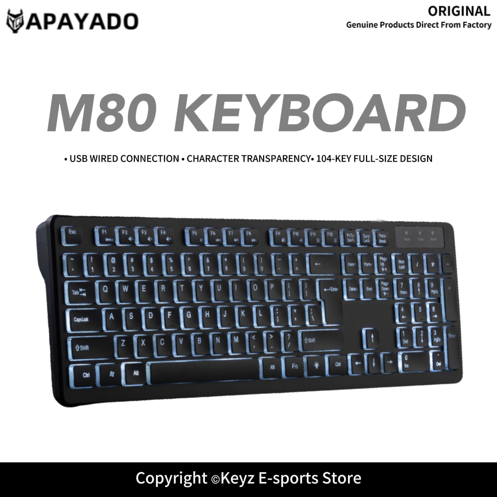 Gaming Keyboard That Is Quiet - Clavier de jeu filaire USB ultra-fin