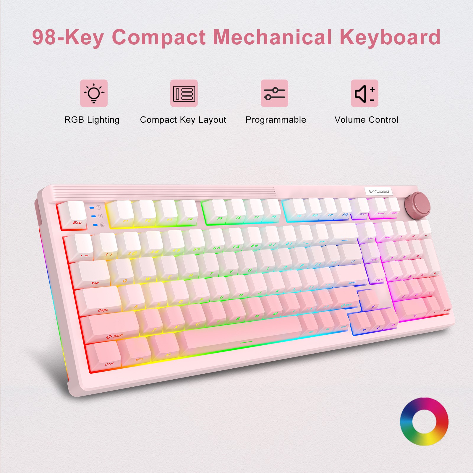 Gaming Keyboard E Yooso - Clavier mécanique de jeu filaire E-YOOSO