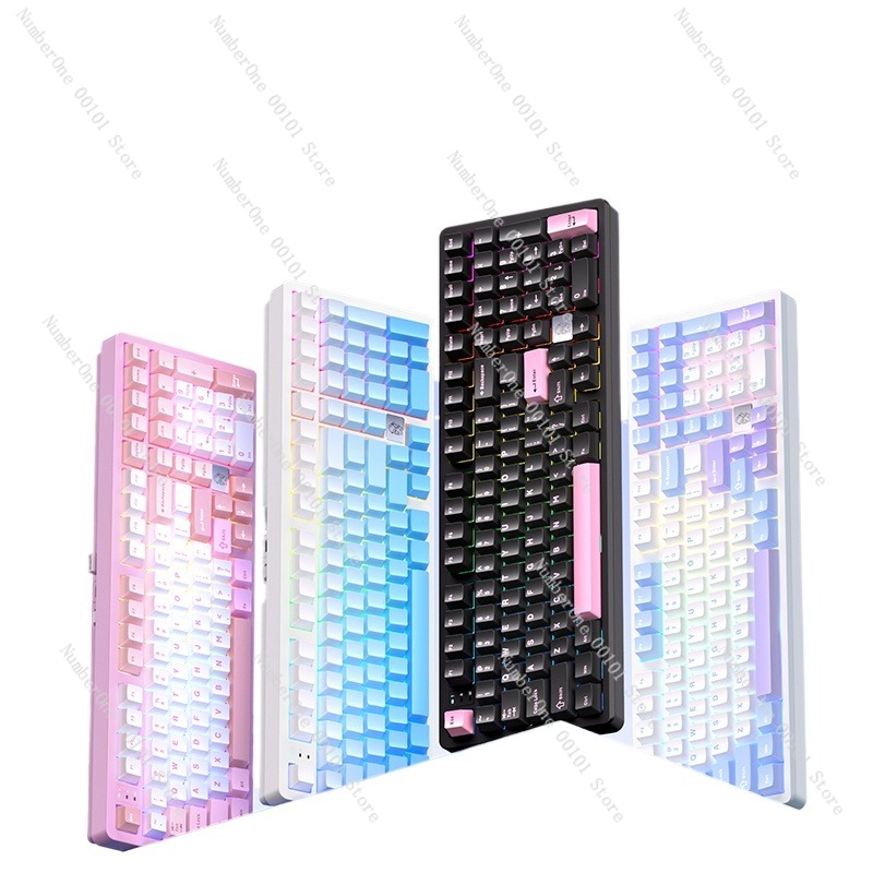 Gaming Keyboard Wireless - Clavier mécanique en alliage d'aluminium, clavier