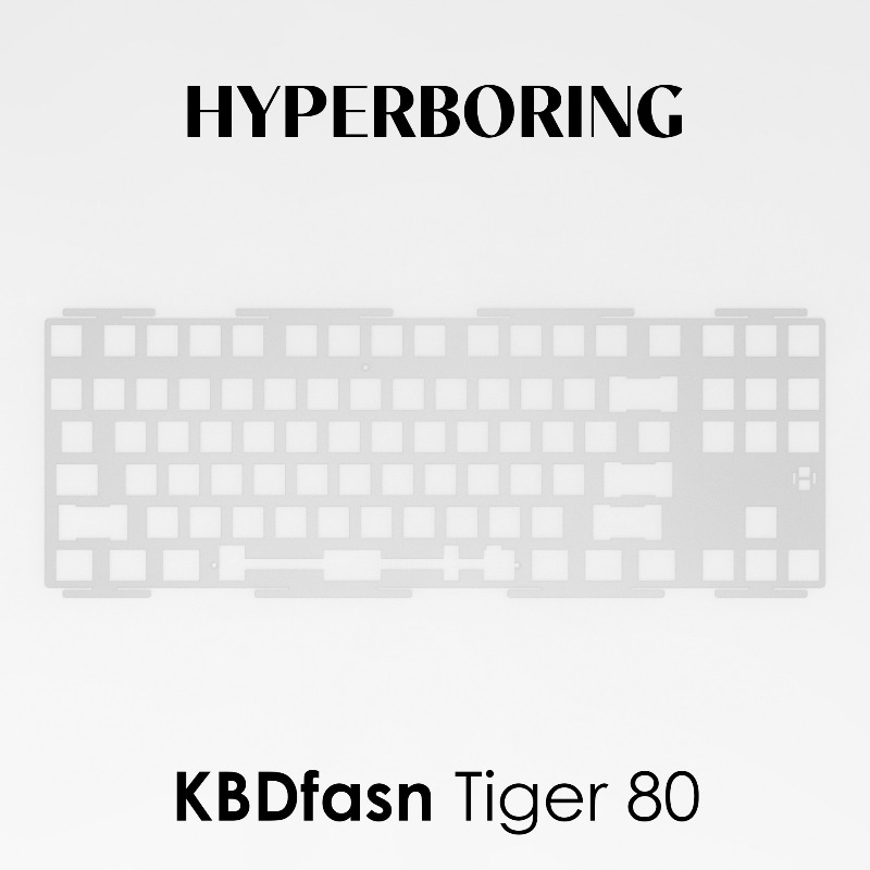 Gaming Keyboard Ergonomic - HYPERBORING Tiger80 – Plaque de positionnement