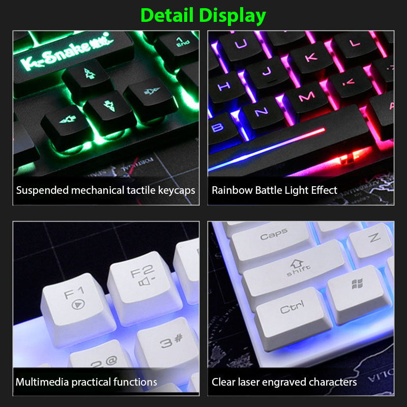 Ensemble clavier et souris KM3 - Gaming Keyboard And Mouse Combo Wireless avis et prix