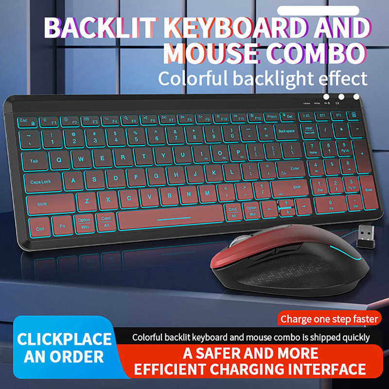 Ensemble clavier et souris san - Gaming Keyboard And Mouse Combo Wireless avis et prix