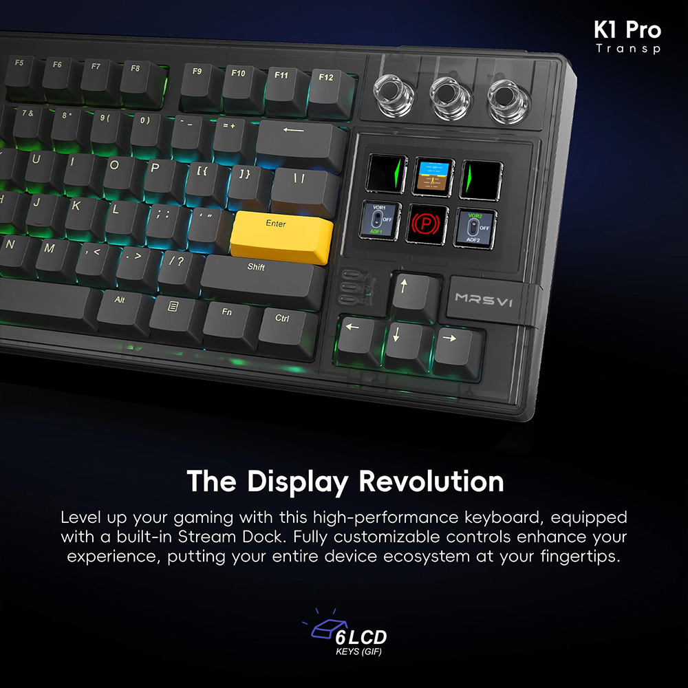 Clavier de jeu mécanique MRSVI - Keyboard Gaming Transparent avis et prix