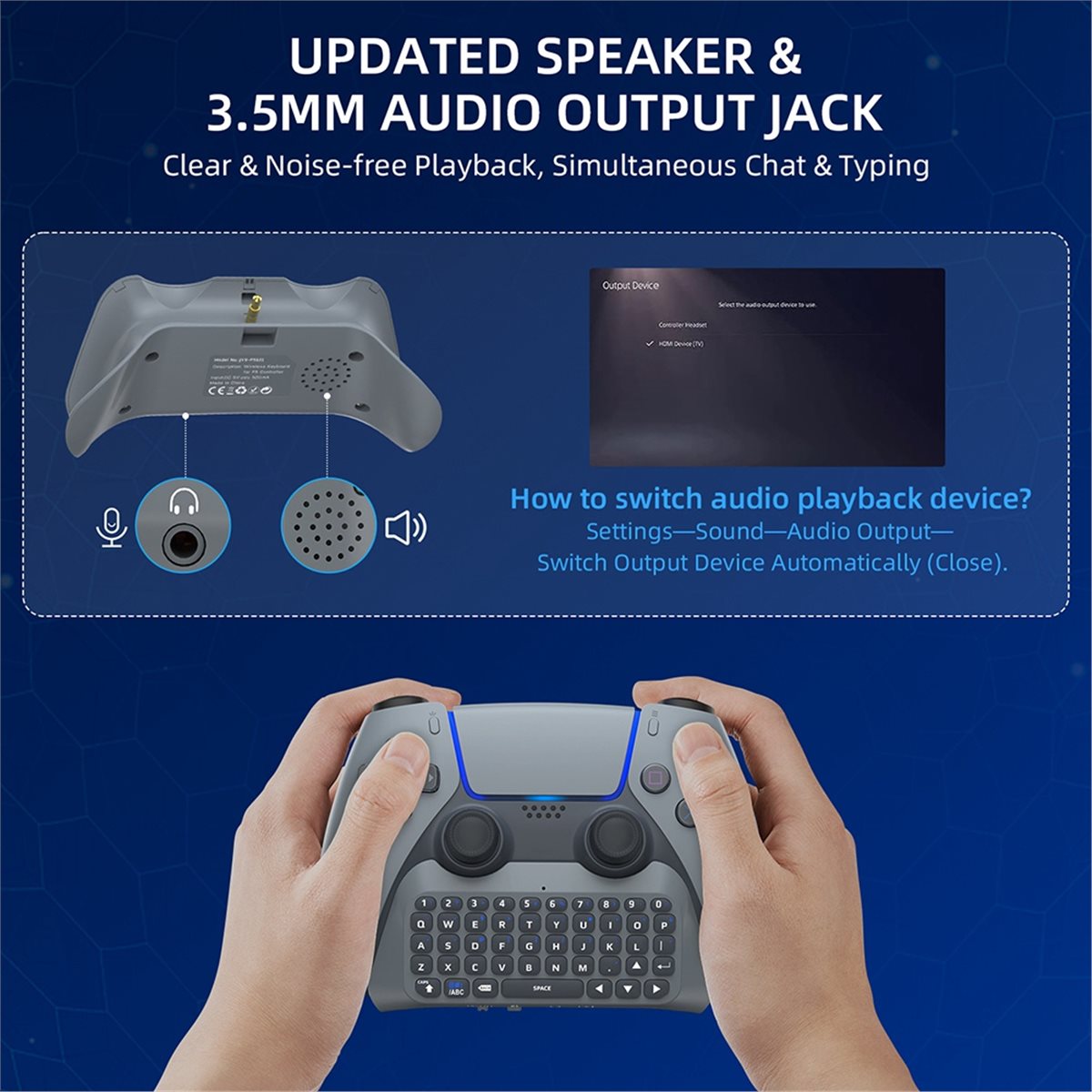 Clavier sans fil de jeu goodid - Gaming Keyboard Wireless avis et prix