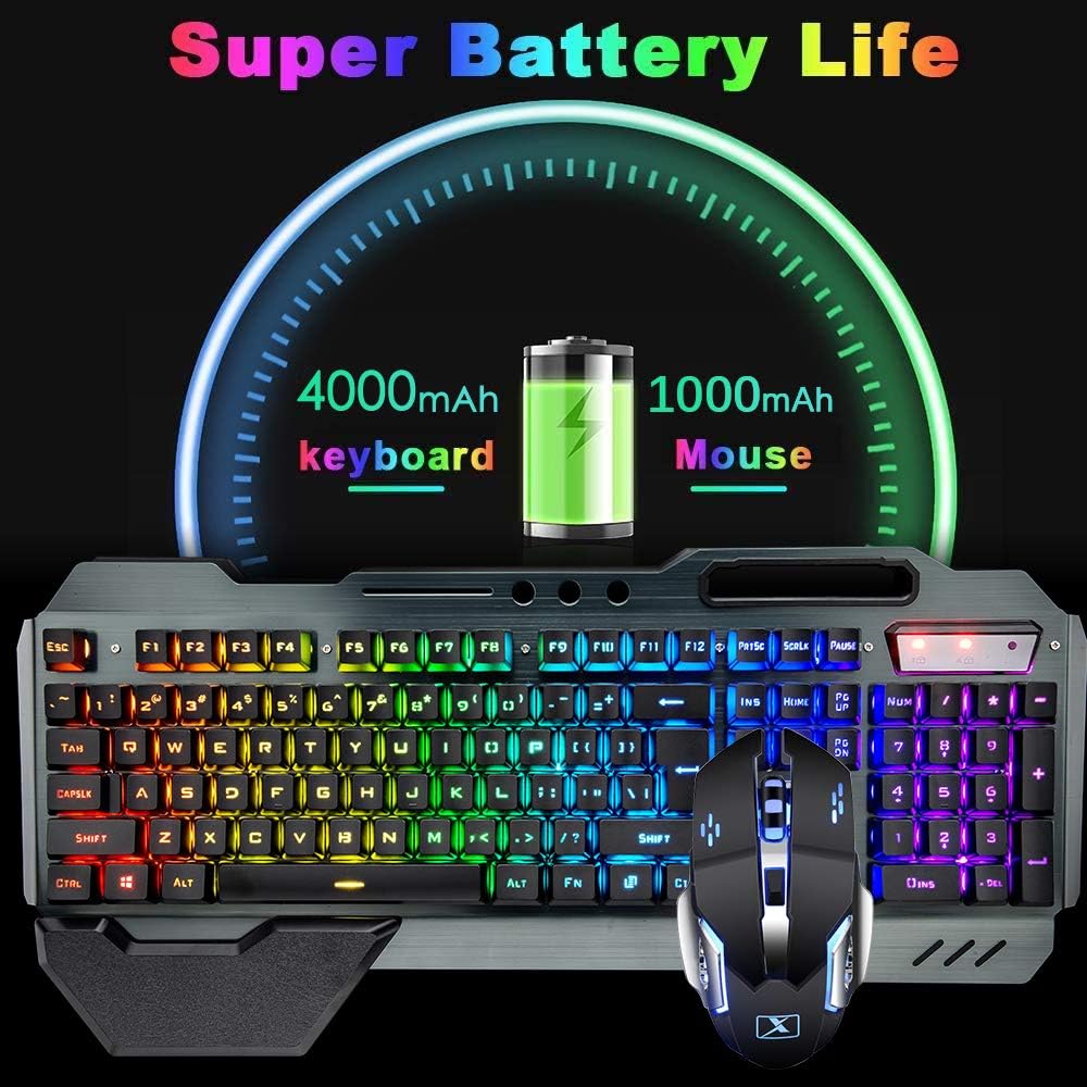 Clavier et souris de jeu sans  - Gaming Keyboard And Mouse Combo Wireless avis et prix