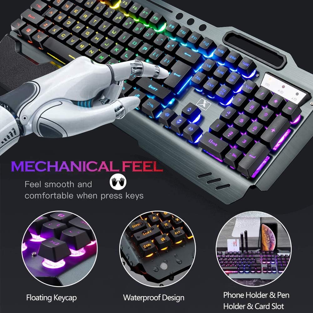Clavier et souris de jeu sans  - Gaming Keyboard And Mouse Combo Wireless avis et prix