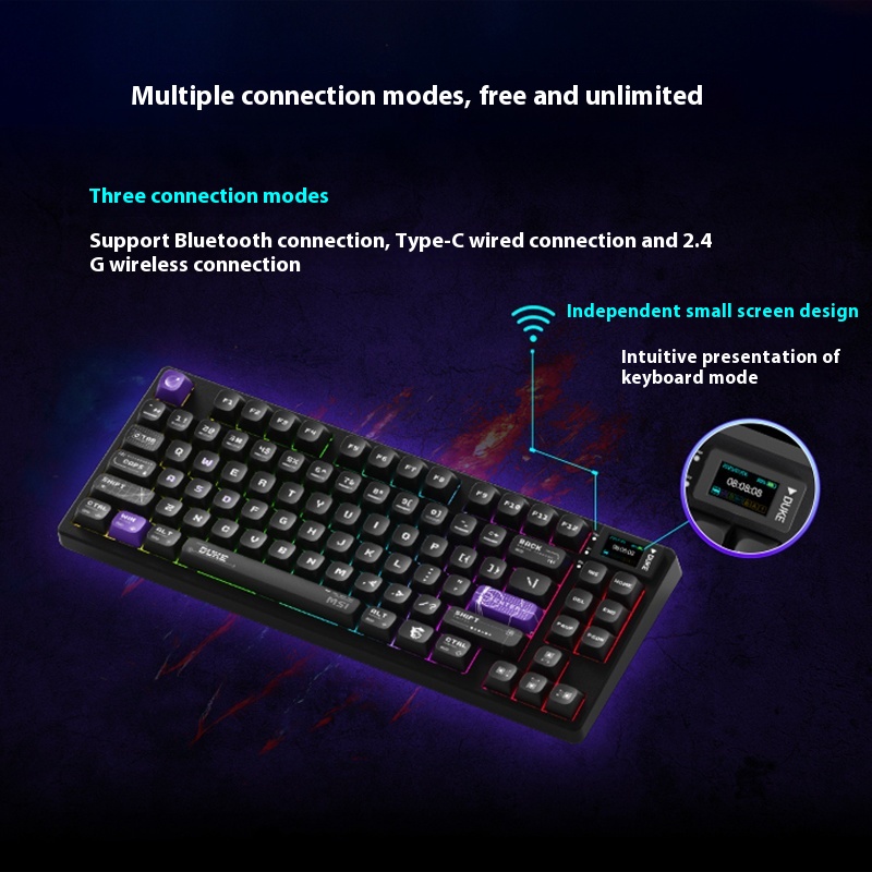 MSI FORGE GK600 W DUKE clavier - Gaming Keyboard Hot Swappable avis et prix
