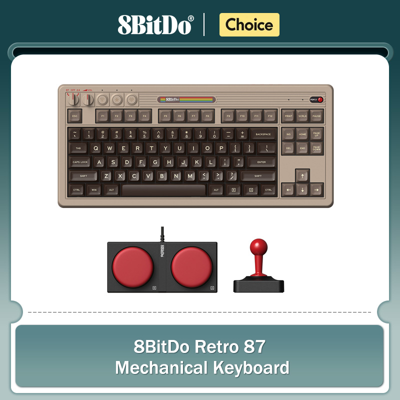 Clavier mécanique rétro 8BitDo - Gaming Keyboard Hot Swappable avis et prix