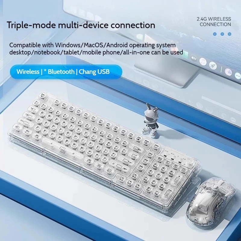 Ensemble clavier et souris san - Keyboard Gaming Transparent avis et prix