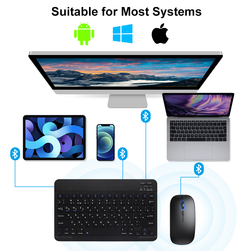 Clavier et souris Bluetooth po - Gaming Keyboard And Mouse Combo Wireless avis et prix