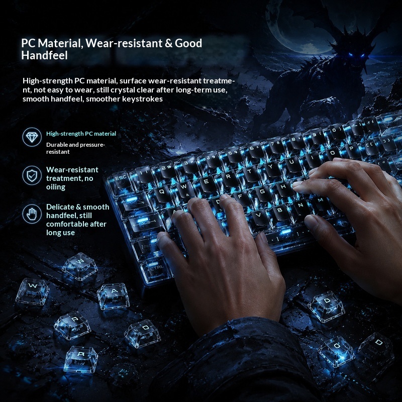 Touches de clavier rétroéclair - Keyboard Gaming Transparent avis et prix