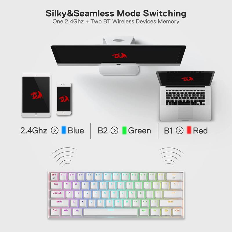 Redragon K530 Pro Draconic 61  - Keyboard Gaming Transparent avis et prix