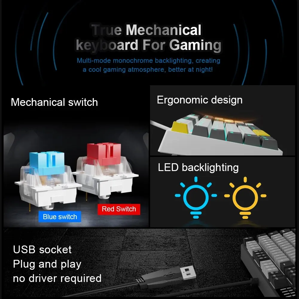 E-YOOSO Z14 USB mécanique jeu  - Gaming Keyboard E Yooso avis et prix