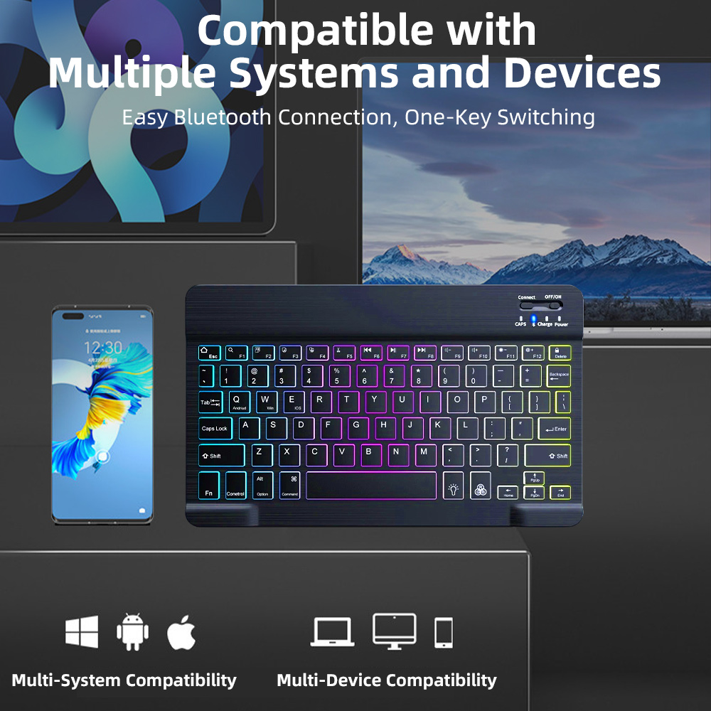 Clavier Bluetooth rétroéclairé - Gaming Keyboard And Mouse Combo Wireless avis et prix