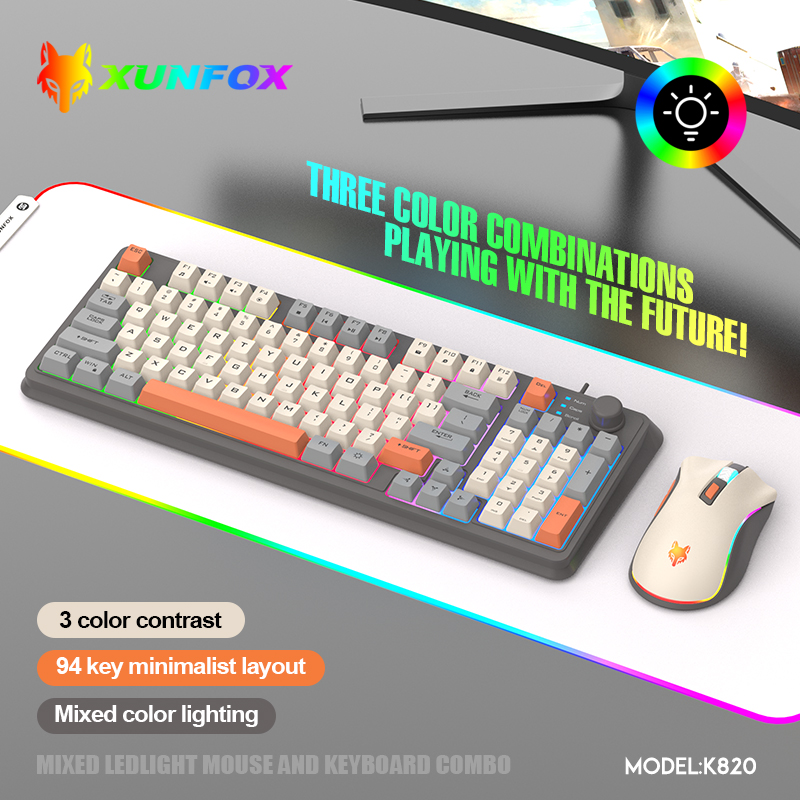 K820 USB filaire jeu clavier s - Gaming Keyboard And Mouse Combo Wireless avis et prix