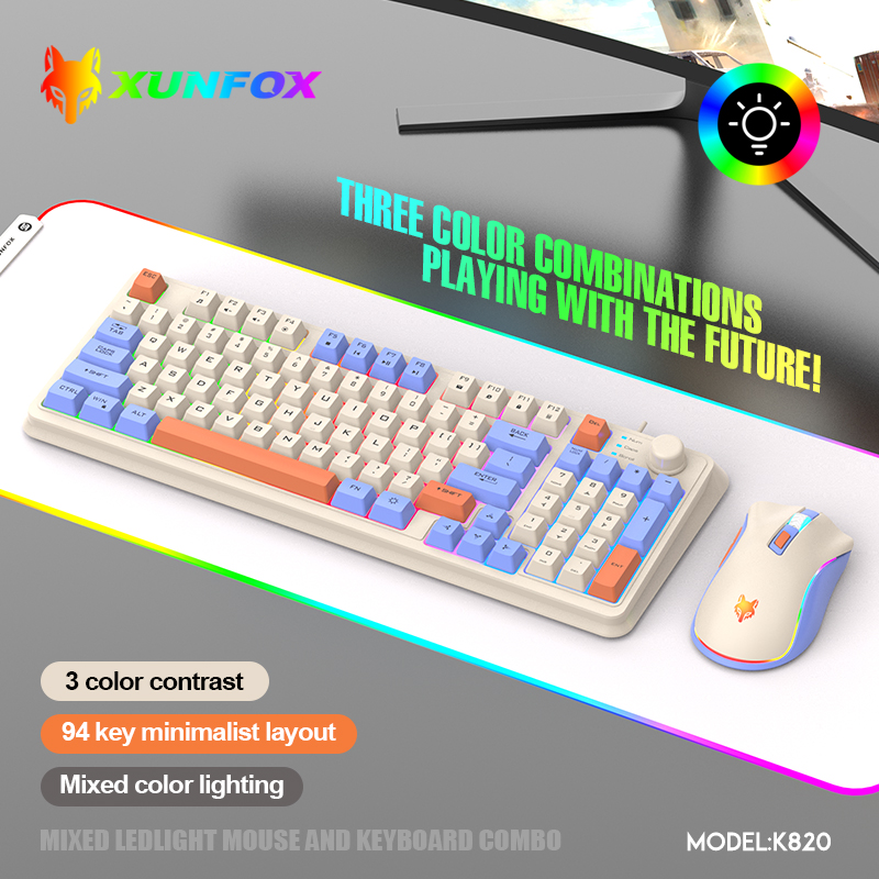 K820 USB filaire jeu clavier s - Gaming Keyboard And Mouse Combo Wireless avis et prix