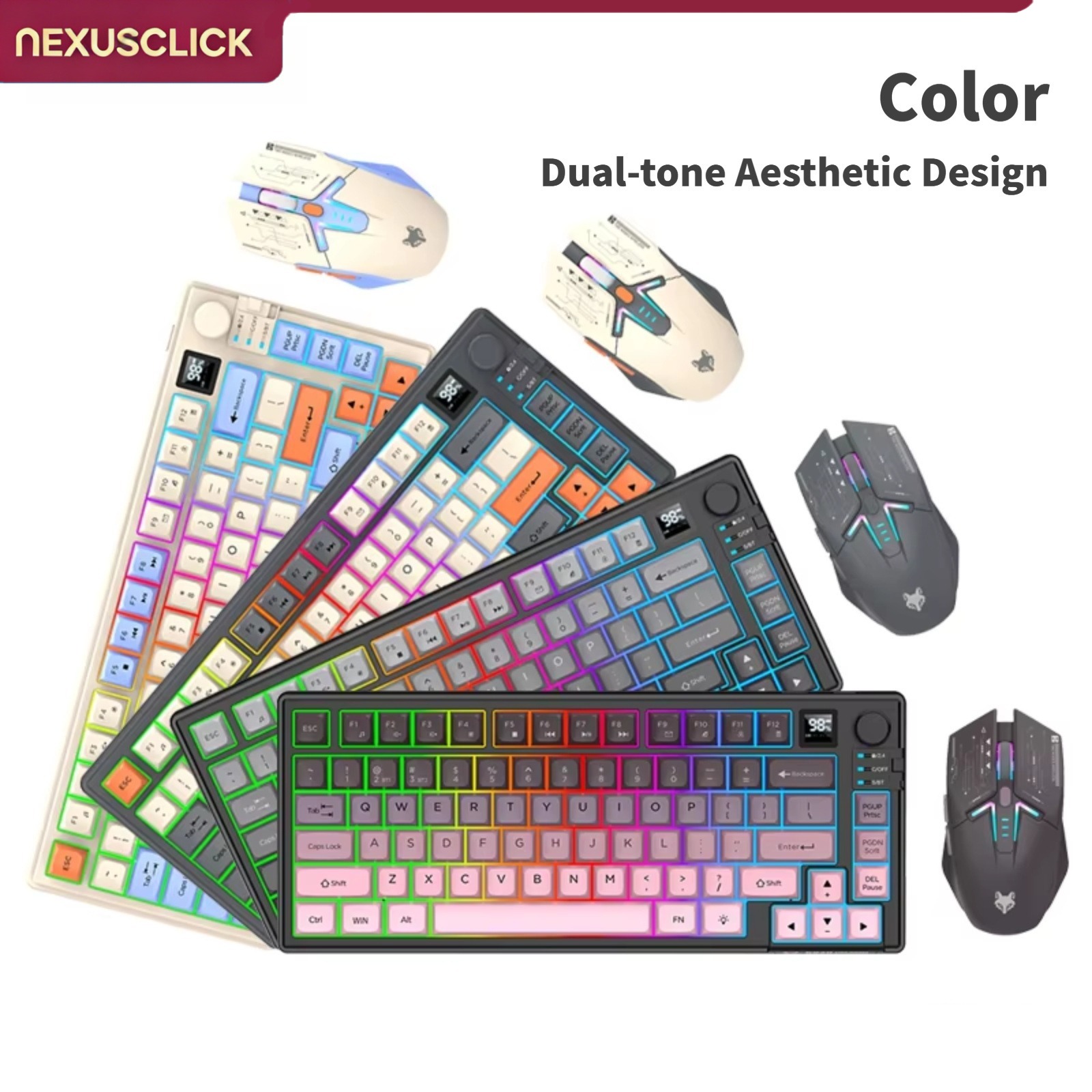 NexusClick Combo Clavier et So - Gaming Keyboard And Mouse Combo Wireless avis et prix