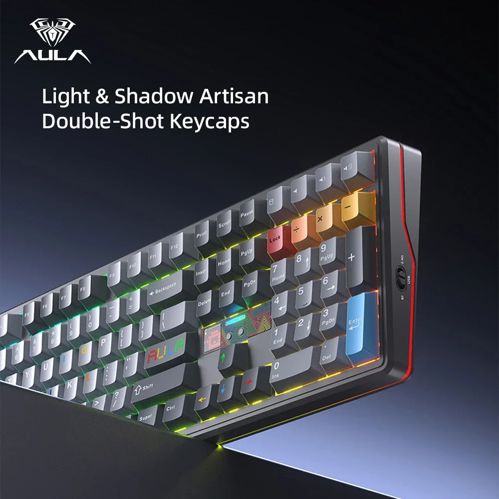 Clavier mécanique AULA F108 Pr - Gaming Keyboard Hot Swappable avis et prix